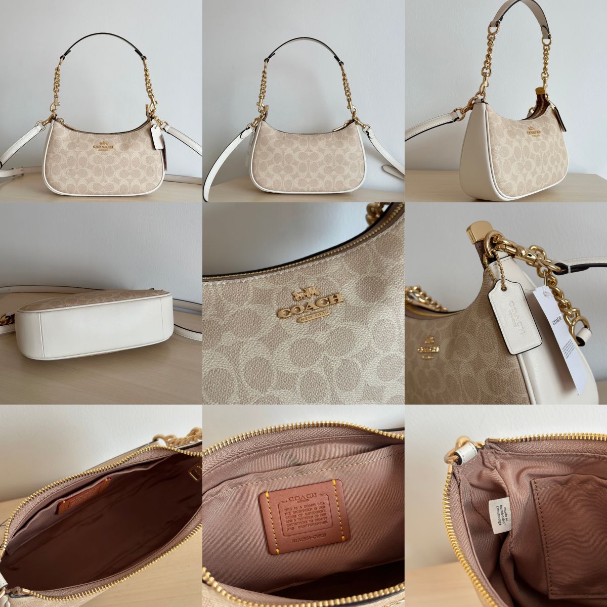 Women Handbag CV933 CV934 Teri In Signature Canvas Sling Shoulder Chain Shoulder Bag