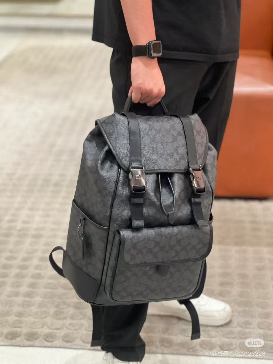 Men Handbag CU201  CU072 LEAGUE FLAP BACKPACK IN SIGNATURE CANVAS