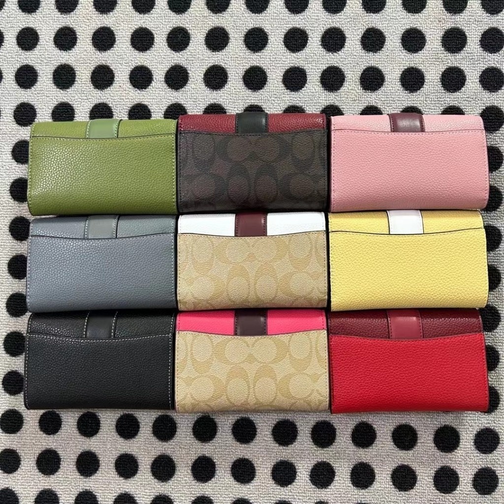 CC059 CC060 CC061 Medium Grace Wallet Women Fold Over Short Card Zip Coin Purse