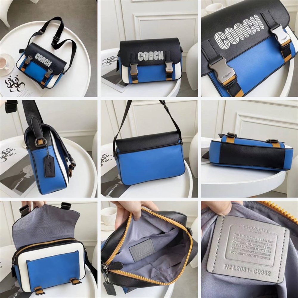 C8128 C6657 CC018 C9962 CE550 Track Crossbody With Patch Women Men Sling Messenger Camera Bag
