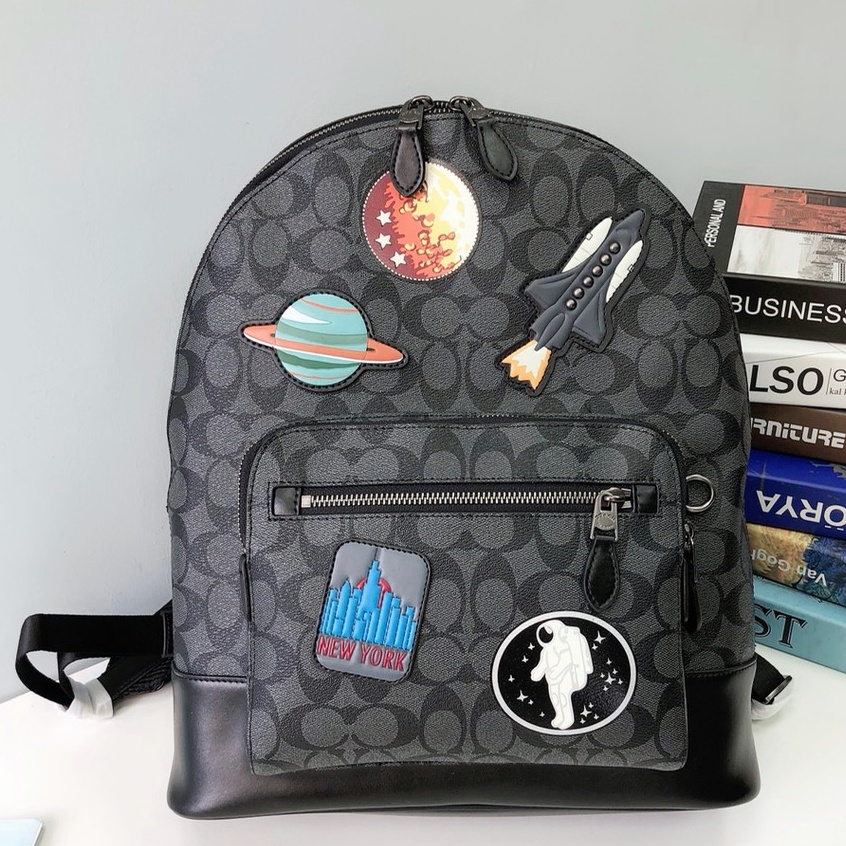 2736 3001 29040 5511 C4030 2854 3184 23251 28313 CB909 West Backpack Varsity Stripe Women Men Laptop Bag