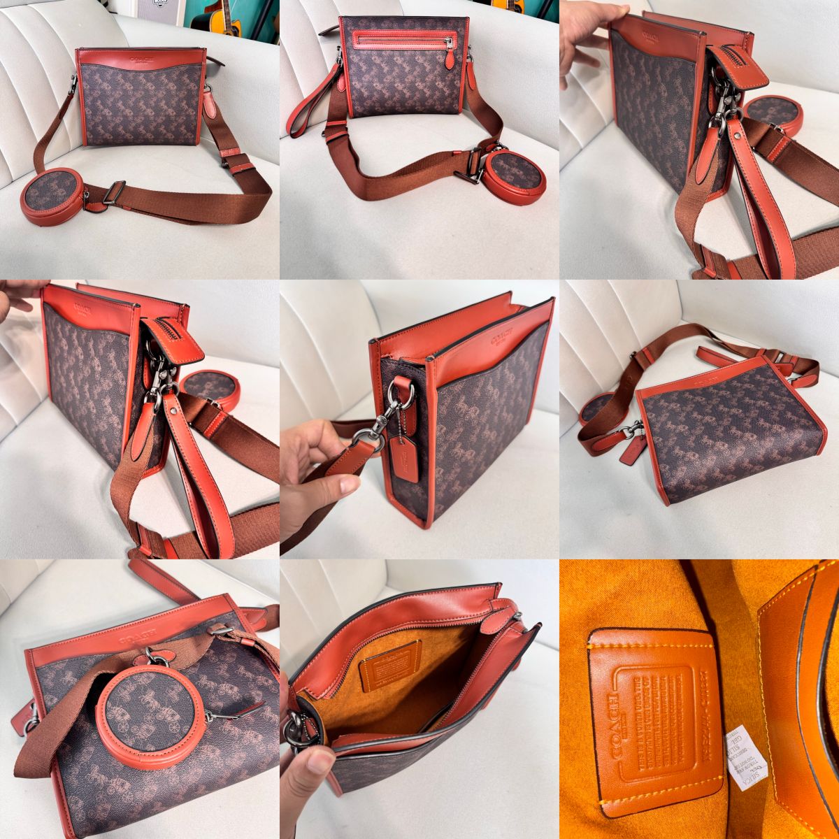 Coach CC087 CC088 CW667 CP445 Hitch Convertible Crossbody With Hybrid Pouch Women Men Sling Messenger Bag Wristlet