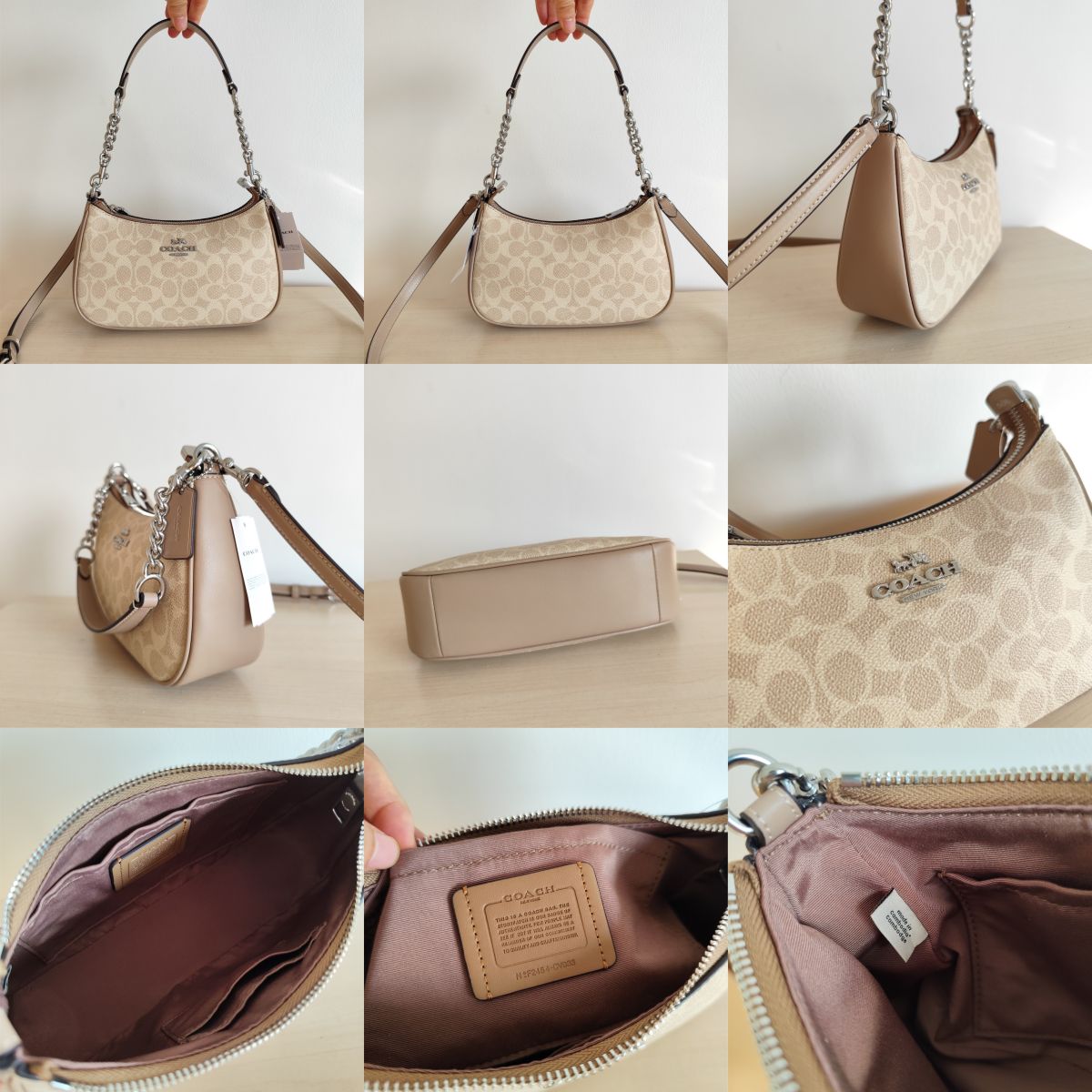 Women Handbag CV933 CV934 Teri In Signature Canvas Sling Shoulder Chain Shoulder Bag