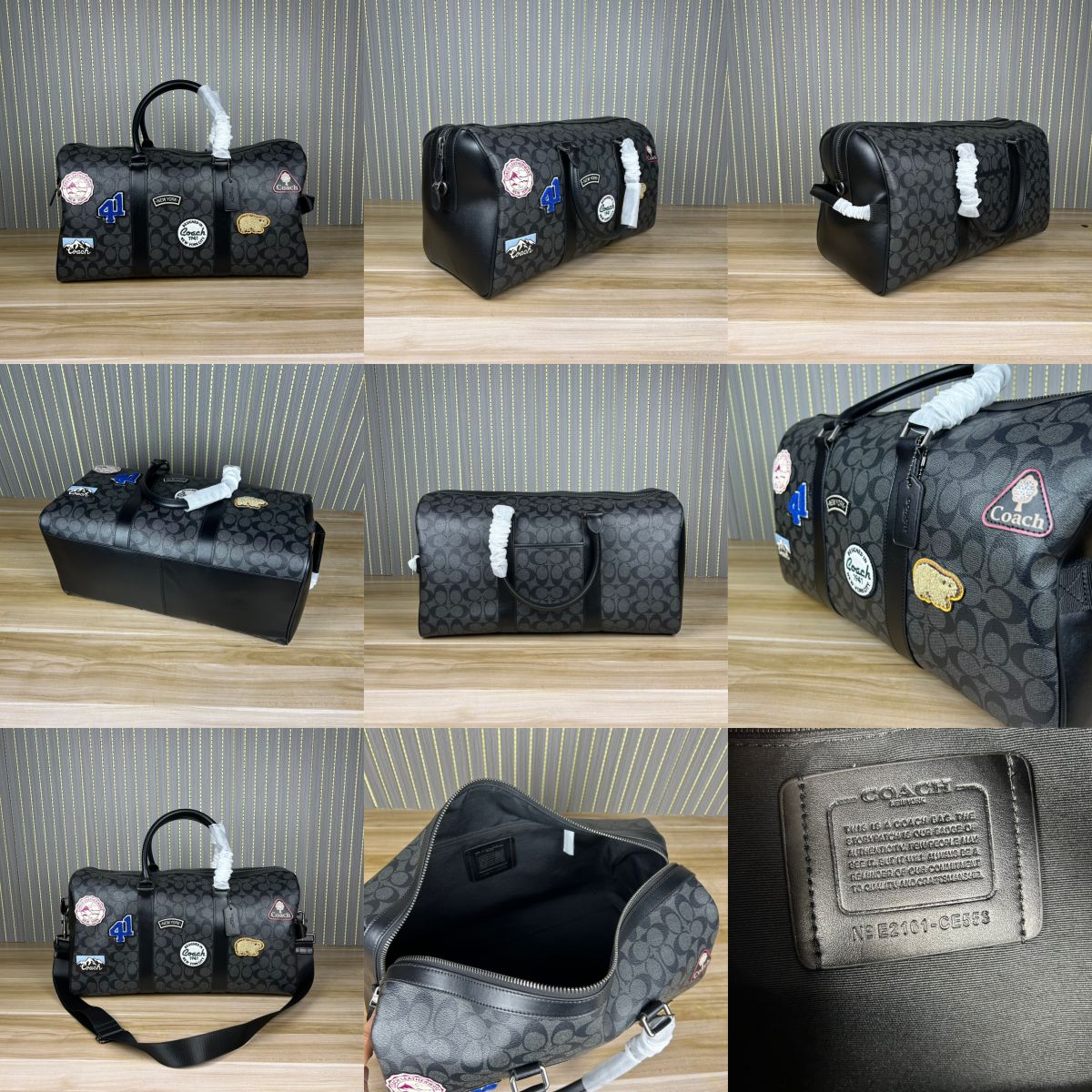 C5305  CE553  CV958 CY829 Compass 45 In Signature Canvas Patch Travel Bag