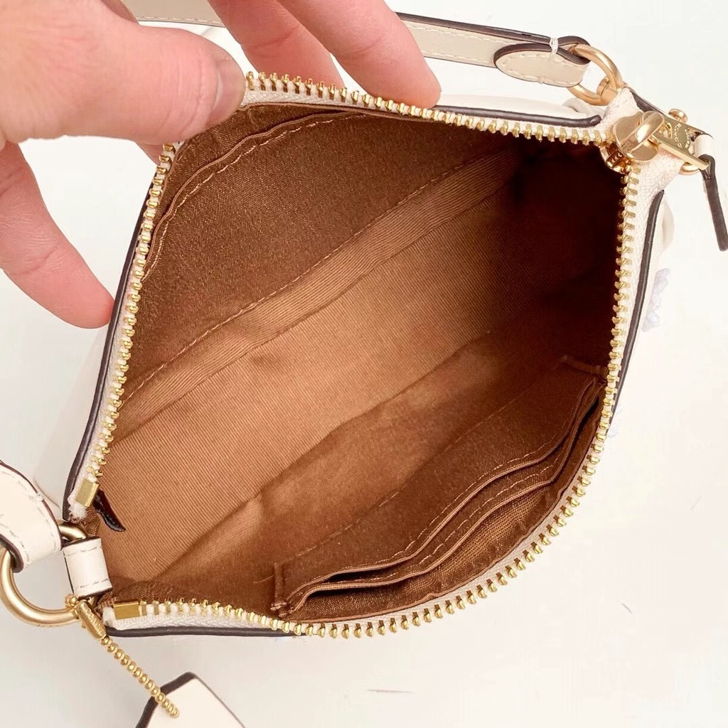 C3356 embroidery style ladies handbag Wristlet shoulder bag