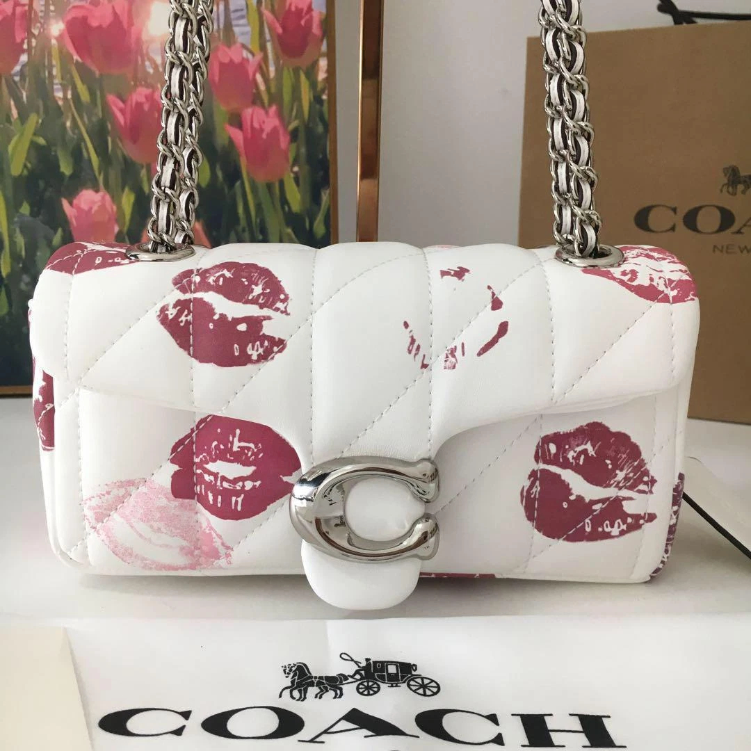 Women Handbag CR702 CR705 CR114 Tabby 20 26 Quilting Lip Print Chain Shoulder Bag