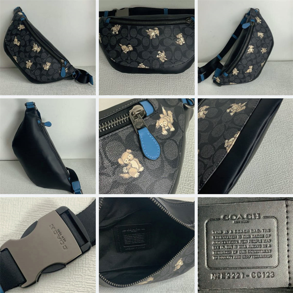 CB912 CC123 CG994 CE541 CH000 CE618 Warren Belt Bag With Varsity Motif Women Men Crossbody Chest Waist Pouch