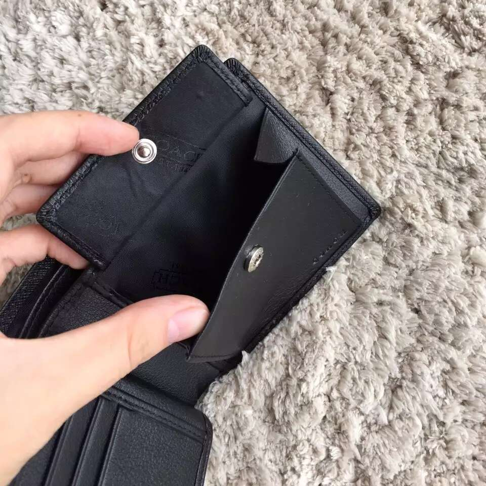 Men handbag 74771 Compact ID Leather Wallet