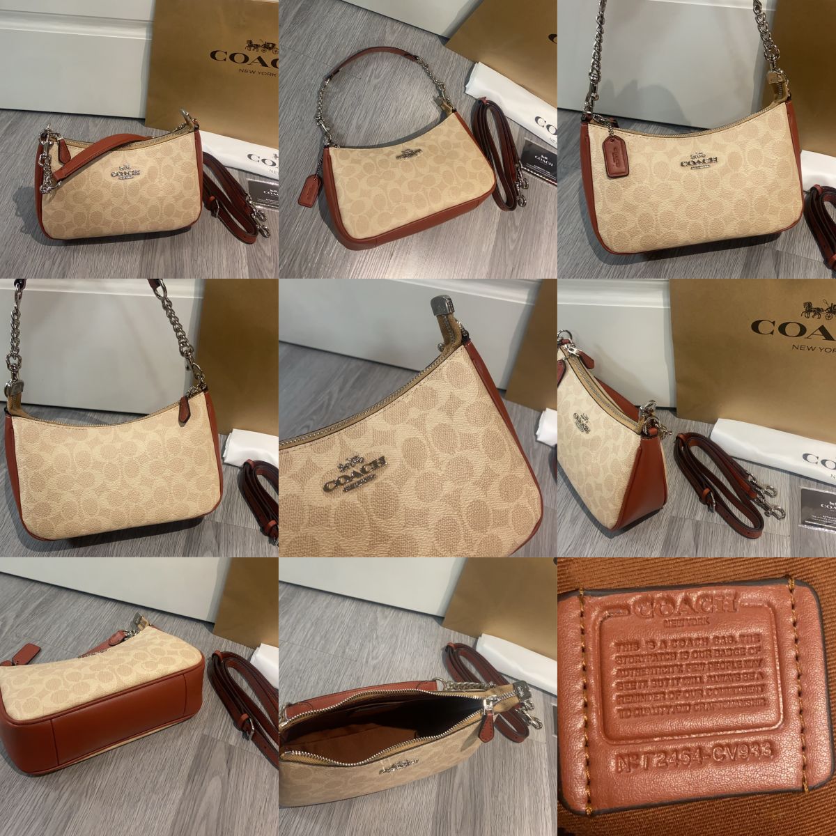 Women Handbag CV933 CV934 Teri In Signature Canvas Sling Shoulder Chain Shoulder Bag