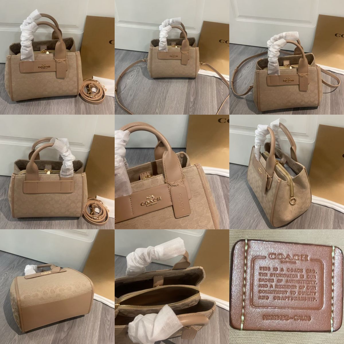 Women Handbag CAL03 CAL16 Shoulder Satchel Carly Carryall Bag With Signature Canvas