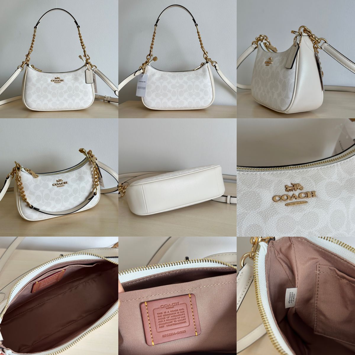 Women Handbag CV933 CV934 Teri In Signature Canvas Sling Shoulder Chain Shoulder Bag