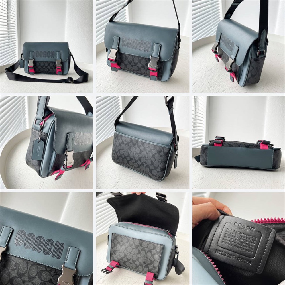 C8128 C6657 CC018 C9962 CE550 Track Crossbody With Patch Women Men Sling Messenger Camera Bag