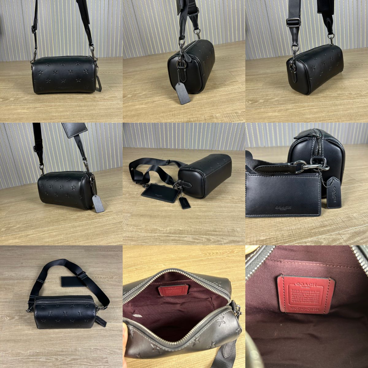 Men Handbag CAJ41 CW324 CJ674 CV762 Axel Crossbody In Signature Canvas Charcoal Print Varies
