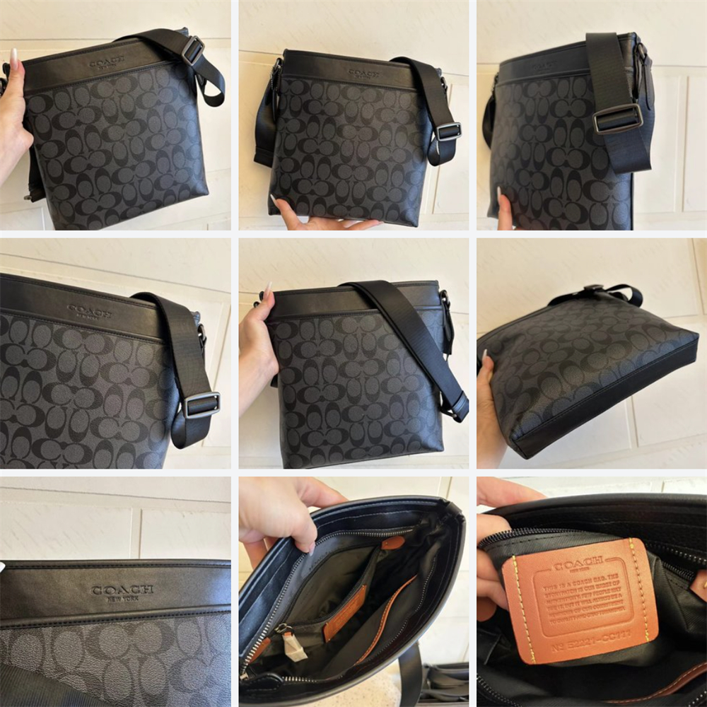 Coach CC110 CC111 Gotham Slim Crossbody Women Men Sling Messenger Bag