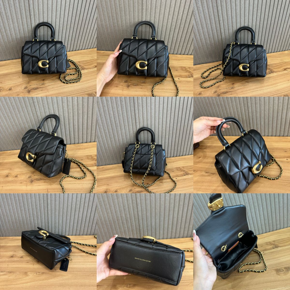 CCC12 Tabby Shoulder Bag with Quilting Women Crossbody Sling Chain Satchel Handbag