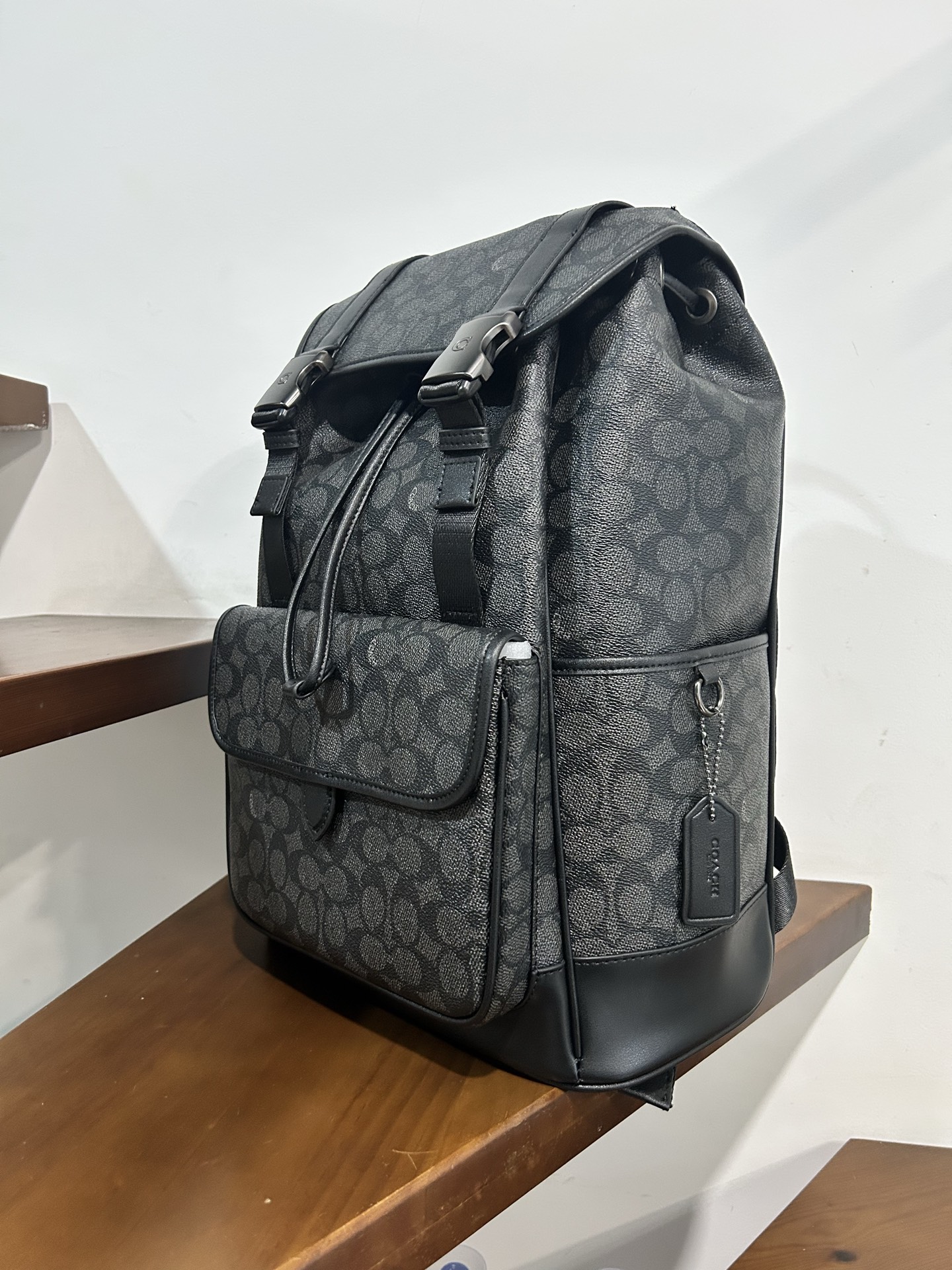Men Handbag CU201  CU072 LEAGUE FLAP BACKPACK IN SIGNATURE CANVAS