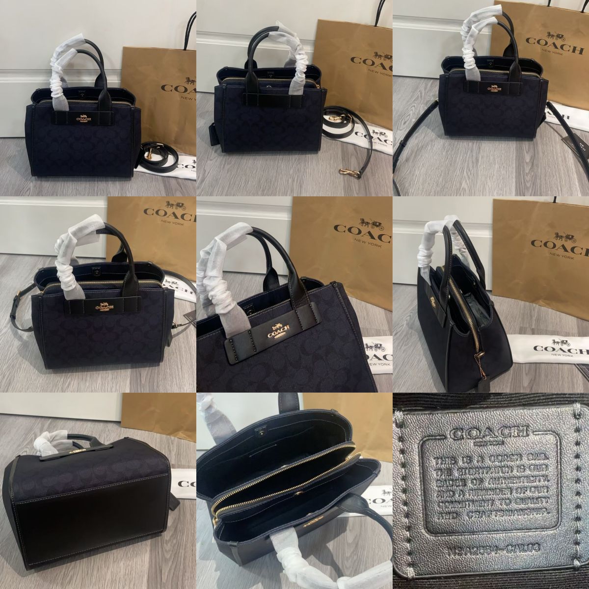 Women Handbag CAL03 CAL16 Shoulder Satchel Carly Carryall Bag With Signature Canvas