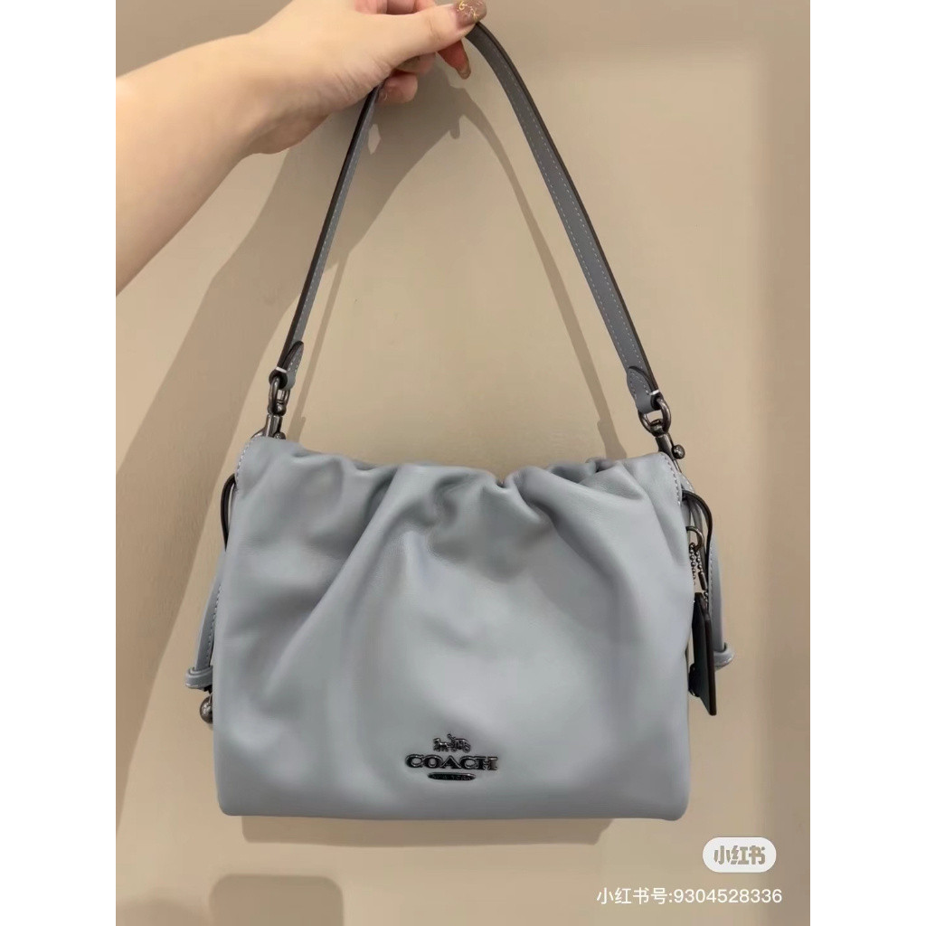 CT763 CV529 Faye Drawstring Shoulder Ruching Women Handbag Crossbody Sling Bag