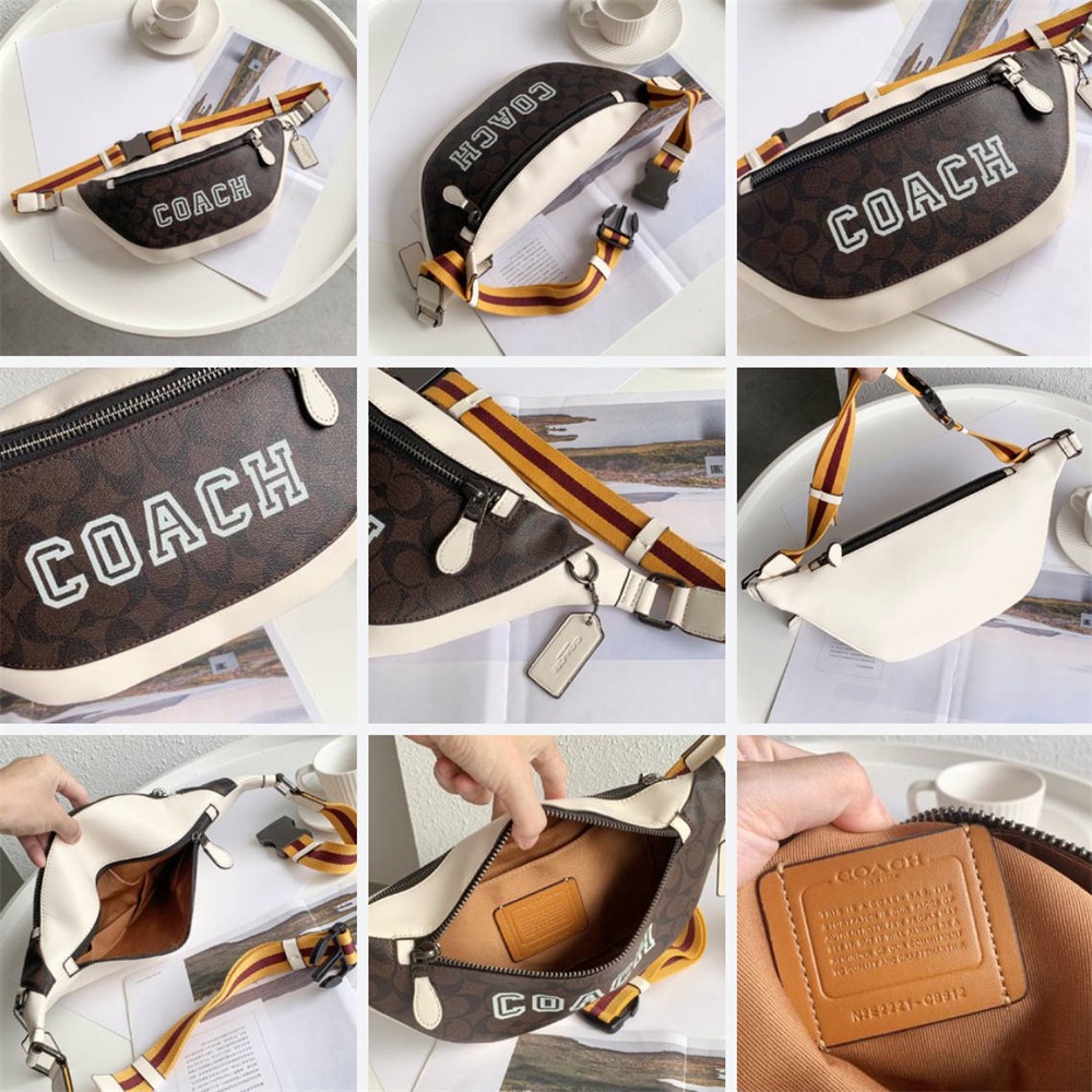 CB912 CC123 CG994 CE541 CH000 CE618 Warren Belt Bag With Varsity Motif Women Men Crossbody Chest Waist Pouch