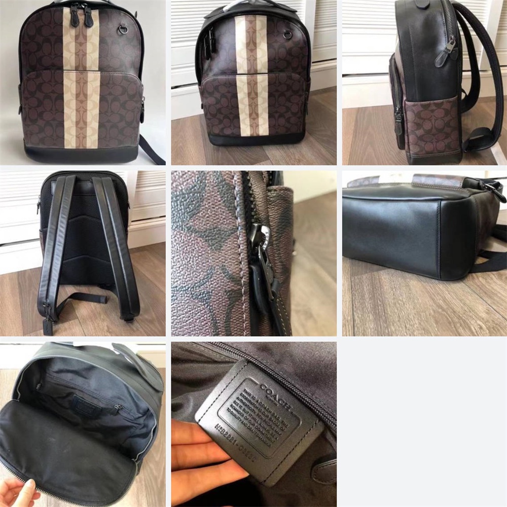 C2935 C3230 Graham Backpack In Signature Canvas Men Laptop Bag