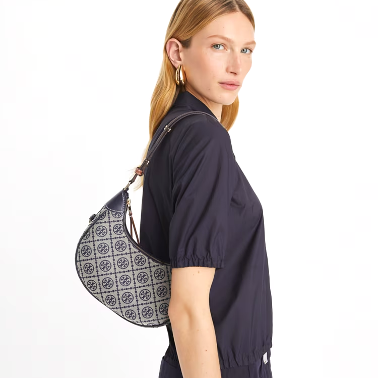 women handbag 158513 T Monogram Crescent Shoulder Bag