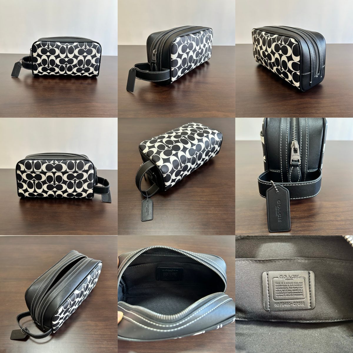 2522 CAR15 CX879 CP202 CC063 CM034 CCY904 CW199 CCF36 Carryall Pouch Women Men Clutch Wristlet Handbag