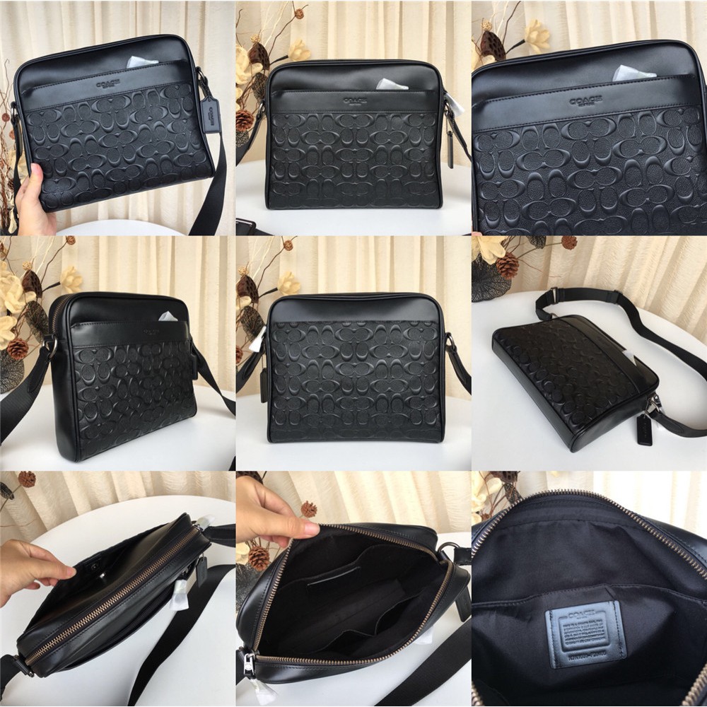Coach F24876 F28456 F28455 F26079 Charles Camera Signature Leather Men Crossbody Sling Messenger Bag