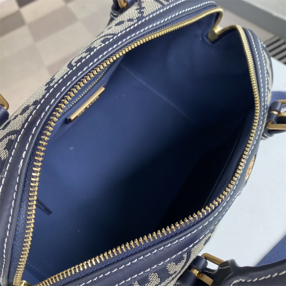 Women Handbag 82939 83970 Monogram Jacquard Barrel Crossbody Sling Pillow Bag