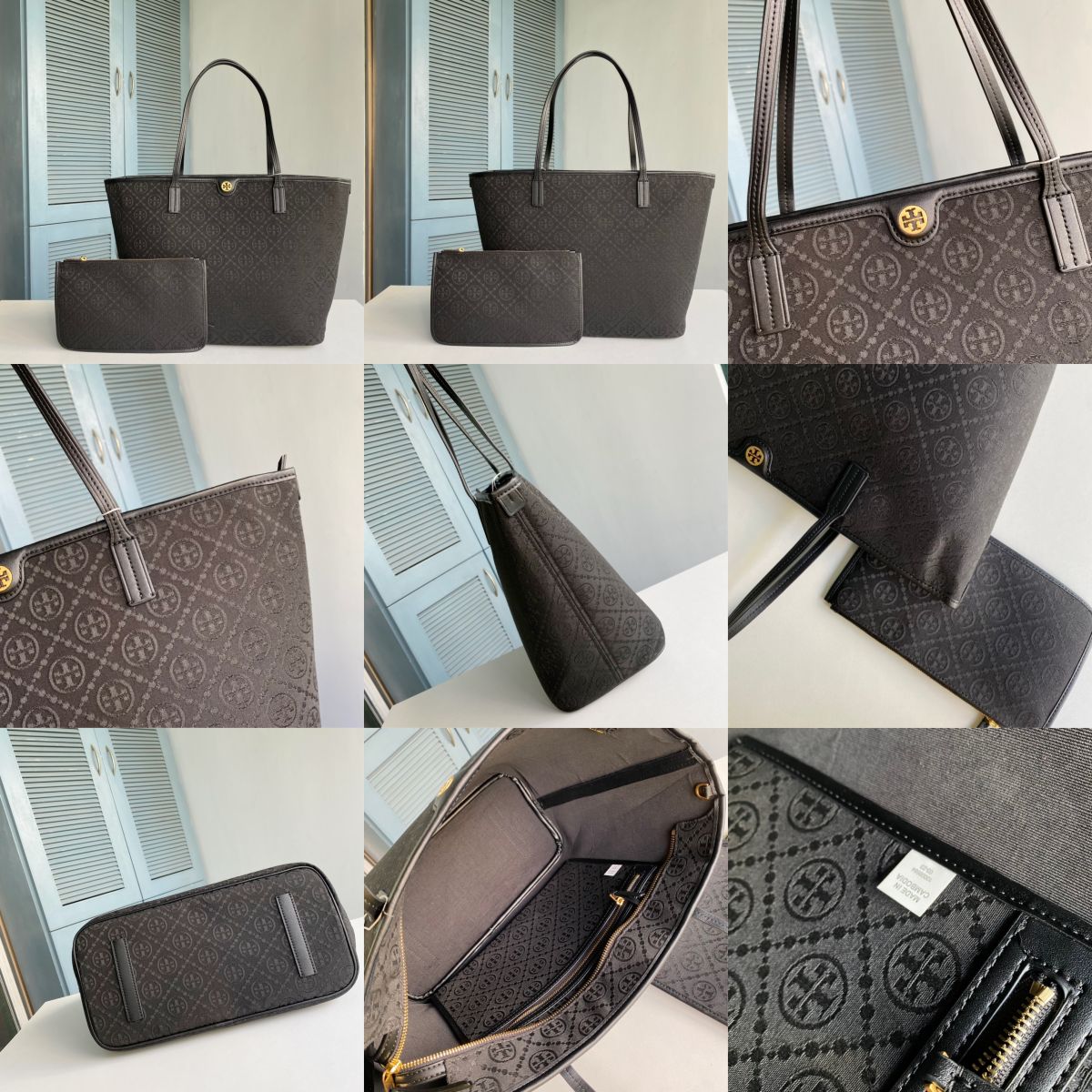 Women Handbag 152135 152299 152301 152302 T MONOGRAM ZIP TOTE Shoulder Bag