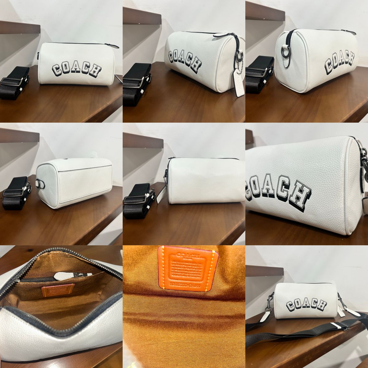 Men Handbag CAJ41 CW324 CJ674 CV762 Axel Crossbody In Signature Canvas Charcoal Print Varies