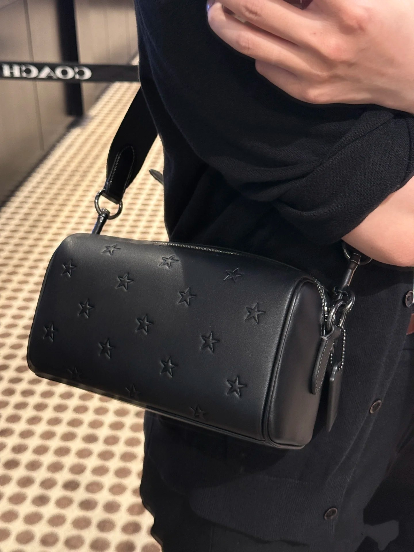 Men Handbag CAJ41 CW324 CJ674 CV762 Axel Crossbody In Signature Canvas Charcoal Print Varies