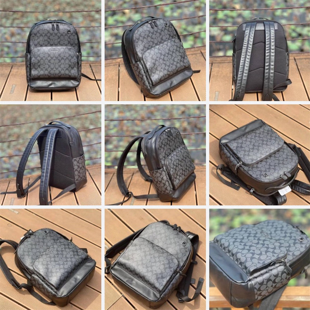 C2935 C3230 Graham Backpack In Signature Canvas Men Laptop Bag