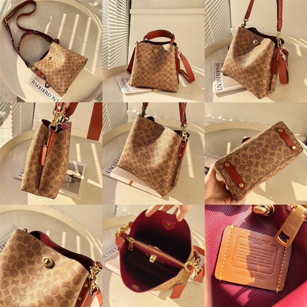 C3890 C3766 C3916 C6868 C8389 CS241 Small Willow Bucket Women Shoulder Crossbody Sling Bag
