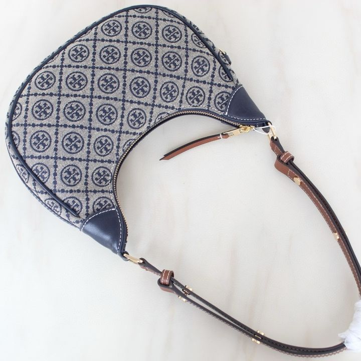 women handbag 158513 T Monogram Crescent Shoulder Bag