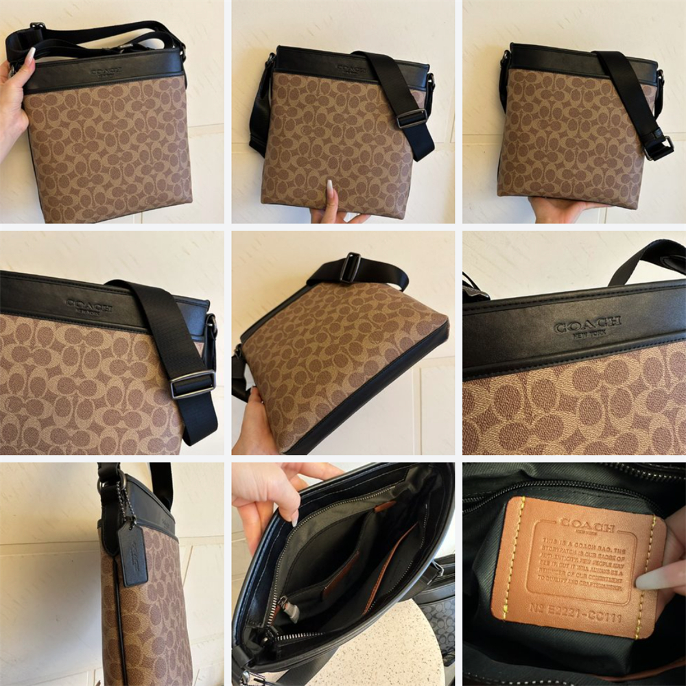 Coach CC110 CC111 Gotham Slim Crossbody Women Men Sling Messenger Bag