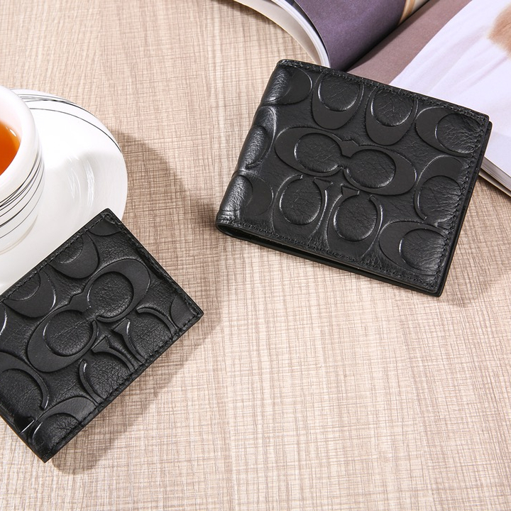 Men Handbag 74992 Leather Compact ID Short Wallet
