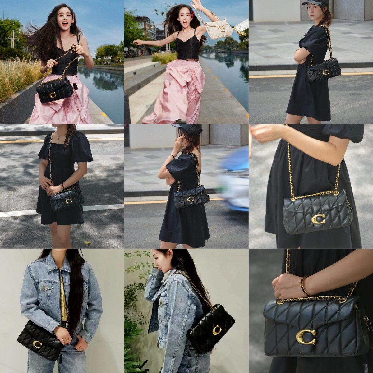 CP150 CP147 CR704 CP149 CP145 CR701 Shoulder Bag with Quilting Women Crossbody Sling Chain Handbag