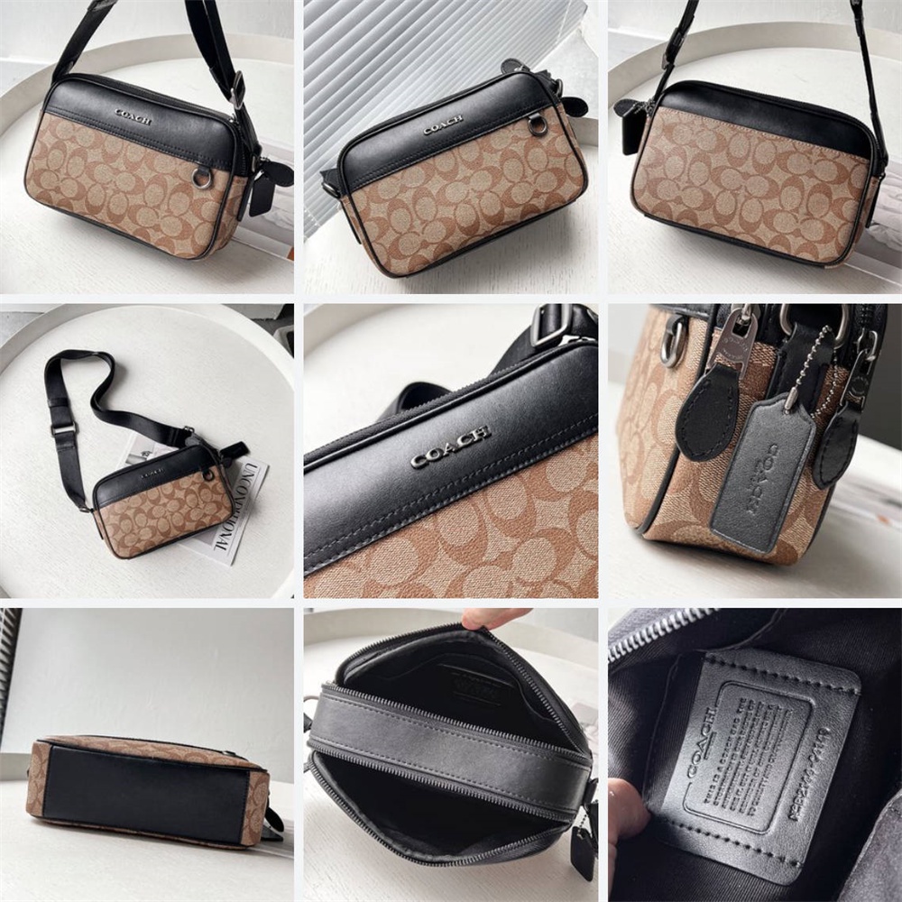C4149 C4147 C4027 C4026 C4148 C9965 CE746 CE638 CF484 Graham Zip Crossbody Men Women Sling Camera Bag