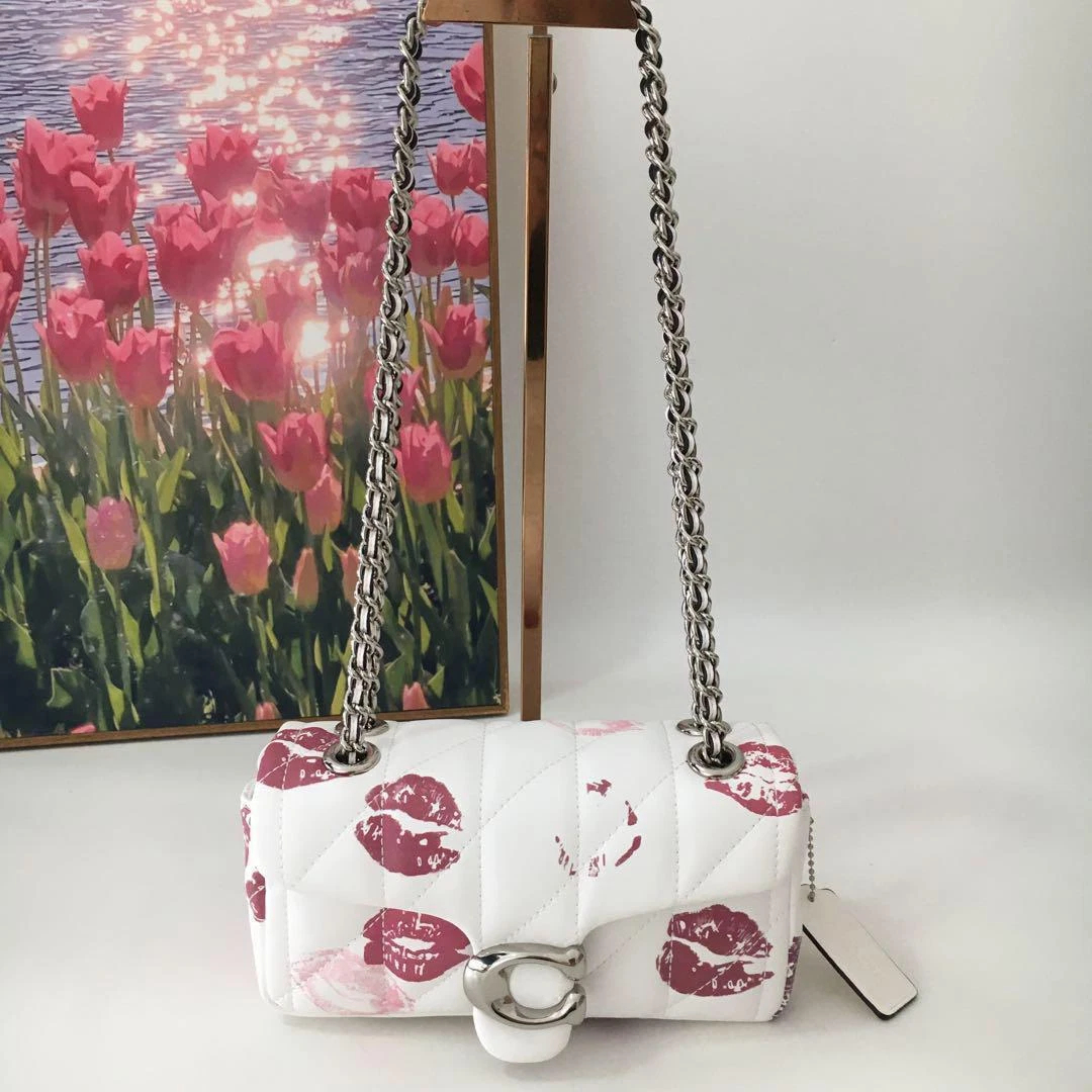 Women Handbag CR702 CR705 CR114 Tabby 20 26 Quilting Lip Print Chain Shoulder Bag