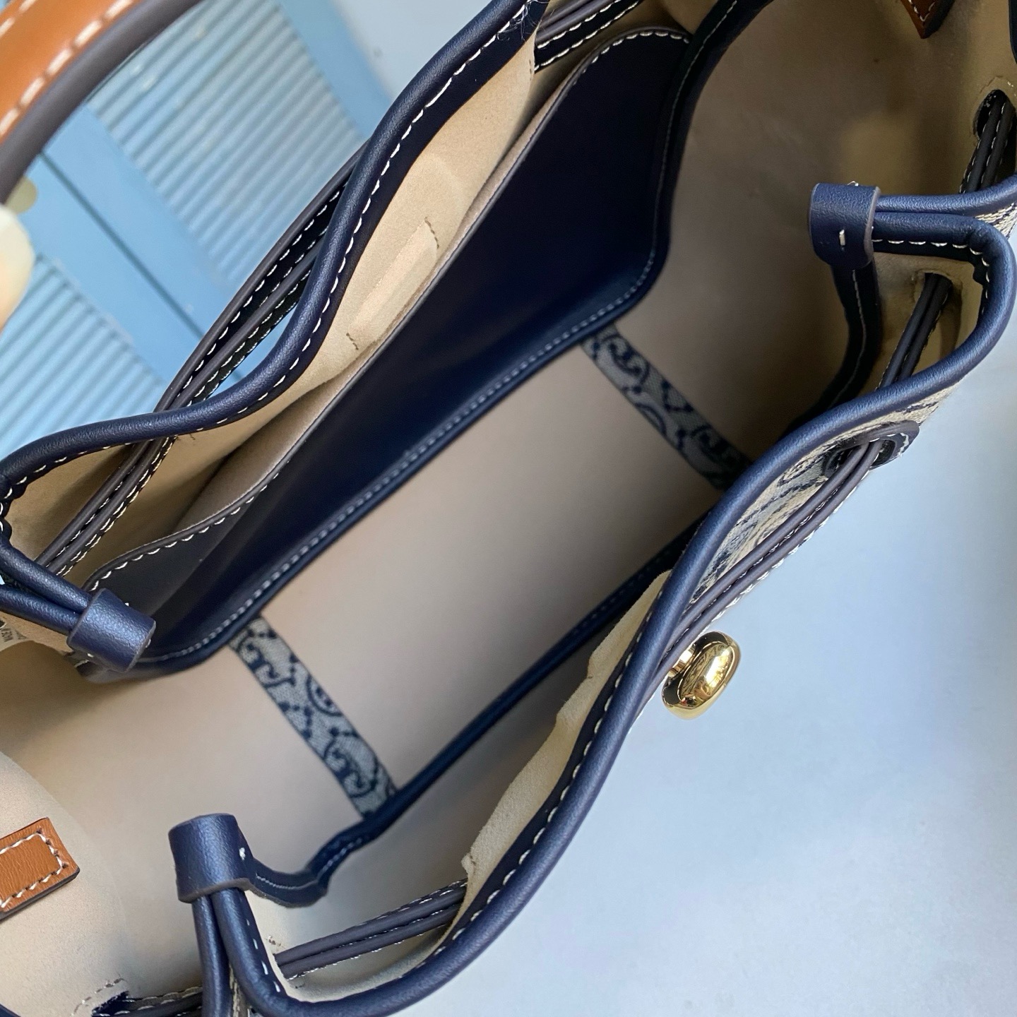 Women handbag 178016 ROMY T MONOGRAM BUCKET BAG
