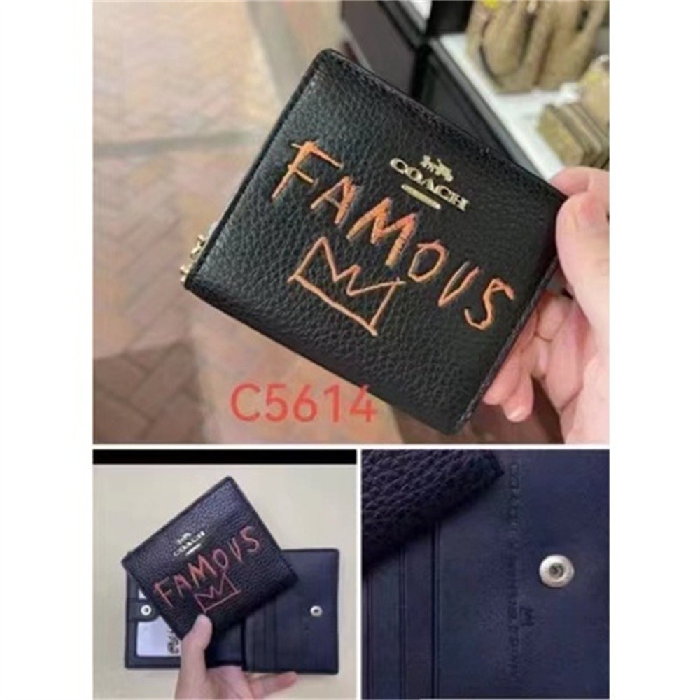 Snap Wallet Short Card Case Women Fold Purse C5614 C5587 C2868 C2867 C8704 C8703 C4591 C6941 CC472 CC920 CC472 C4592