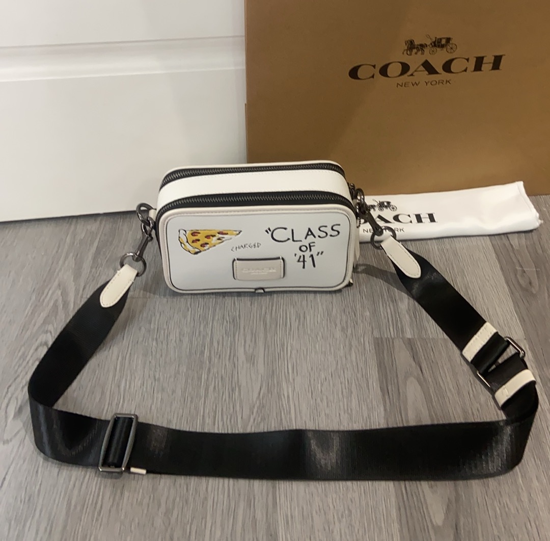 Men Handbag CAJ36 Wyatt Crossbody Bag With Sketch Print Shoulder Sling Camera Bag