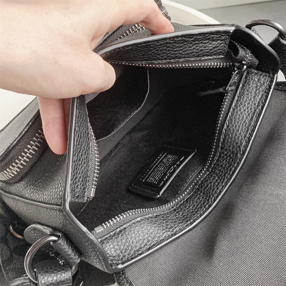 Coach C9870 C9871 CC032 CN729 Sullivan Flap Crossbody In Signature Canvas Men Sling Messenger Bag 9870 9871 032 729