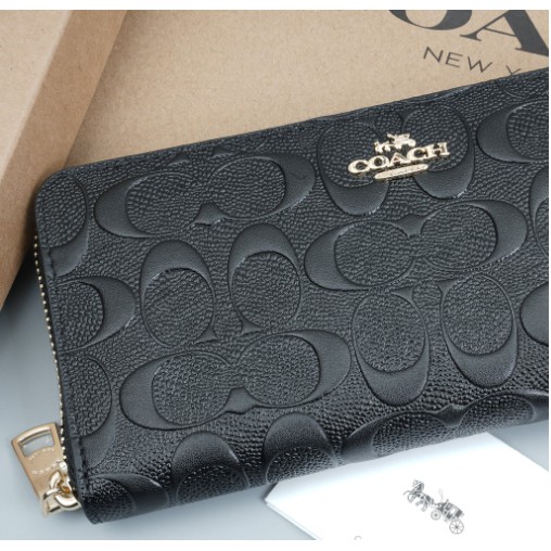 53834 Stereoscopic pattern women's wallet long wallet zip purses long purses