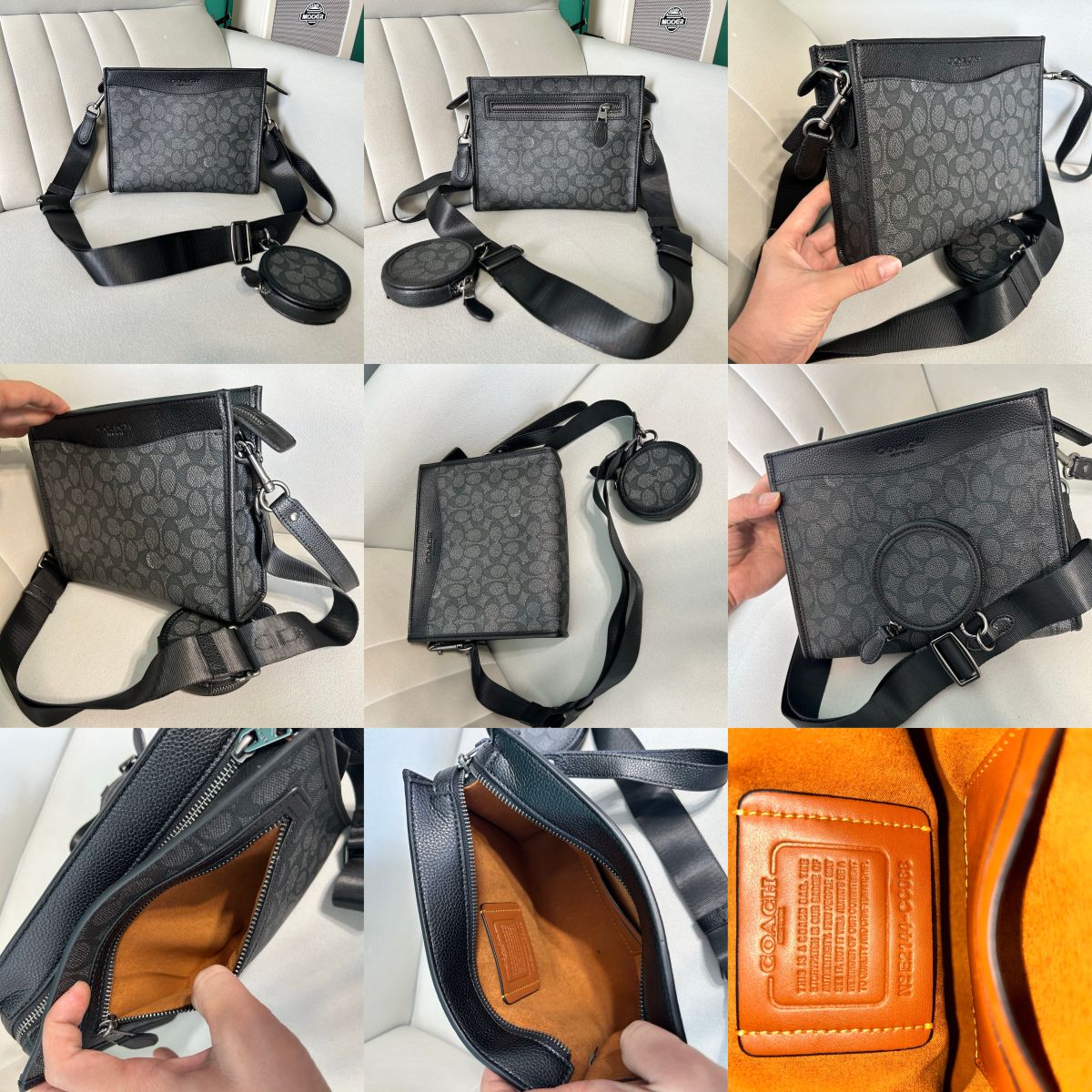 Coach CC087 CC088 CW667 CP445 Hitch Convertible Crossbody With Hybrid Pouch Women Men Sling Messenger Bag Wristlet