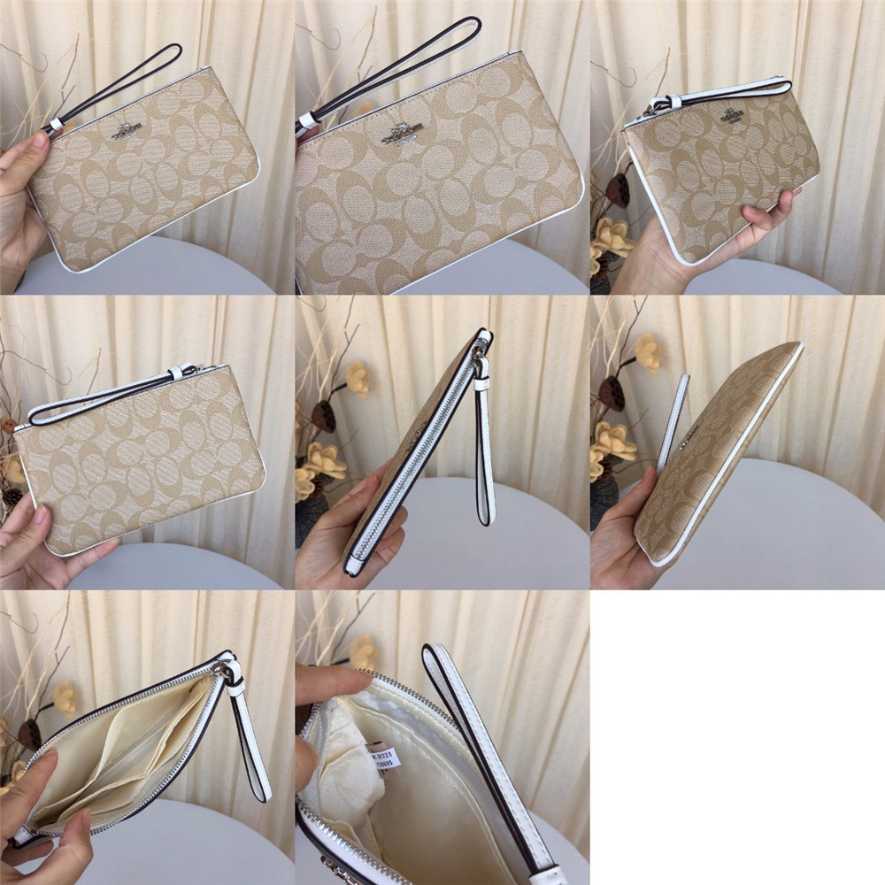 Large Wristlet Canvas Women Zip Purse Wallet 58695