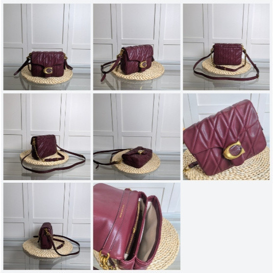 CW629 CAL94 Times Square Tabby Shoulder Bag with Quilting Women Crossbody Sling Chain Handbag