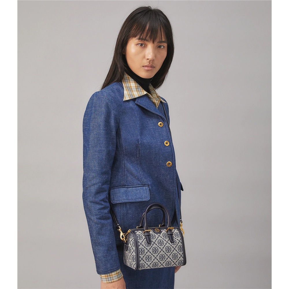 Women Handbag 82939 83970 Monogram Jacquard Barrel Crossbody Sling Pillow Bag