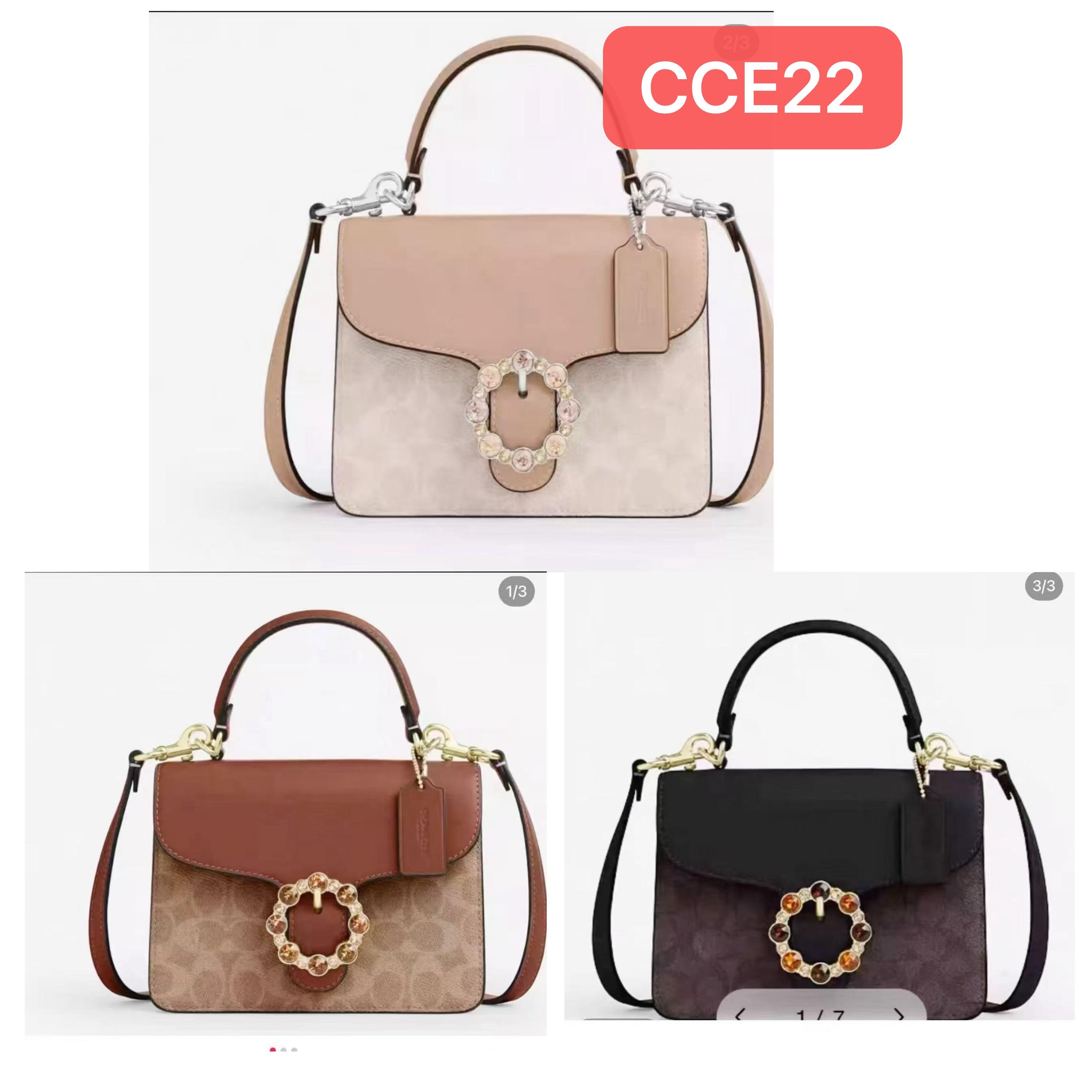 Women handbag CCE22 Courtney Top Handle Bag In Signature Canvas satchel