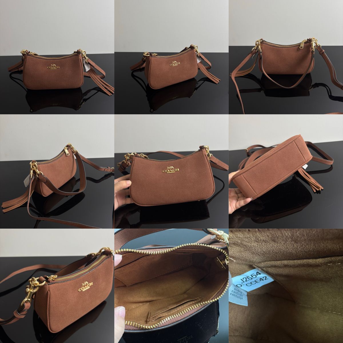 Women Hnadbag CCE42 Suede Teri Mini Shoulder Crossbody Sling shoulder Bag